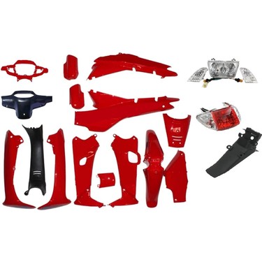 LIFAN KAPORTA SET [KIRMIZI] [FAR+STOP DAHİL] CUB