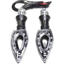 MOTOSİKLET SİNYAL RT-072 LED SİNYAL SARI IŞIK TAKIM SİYAH - E BELGELİ