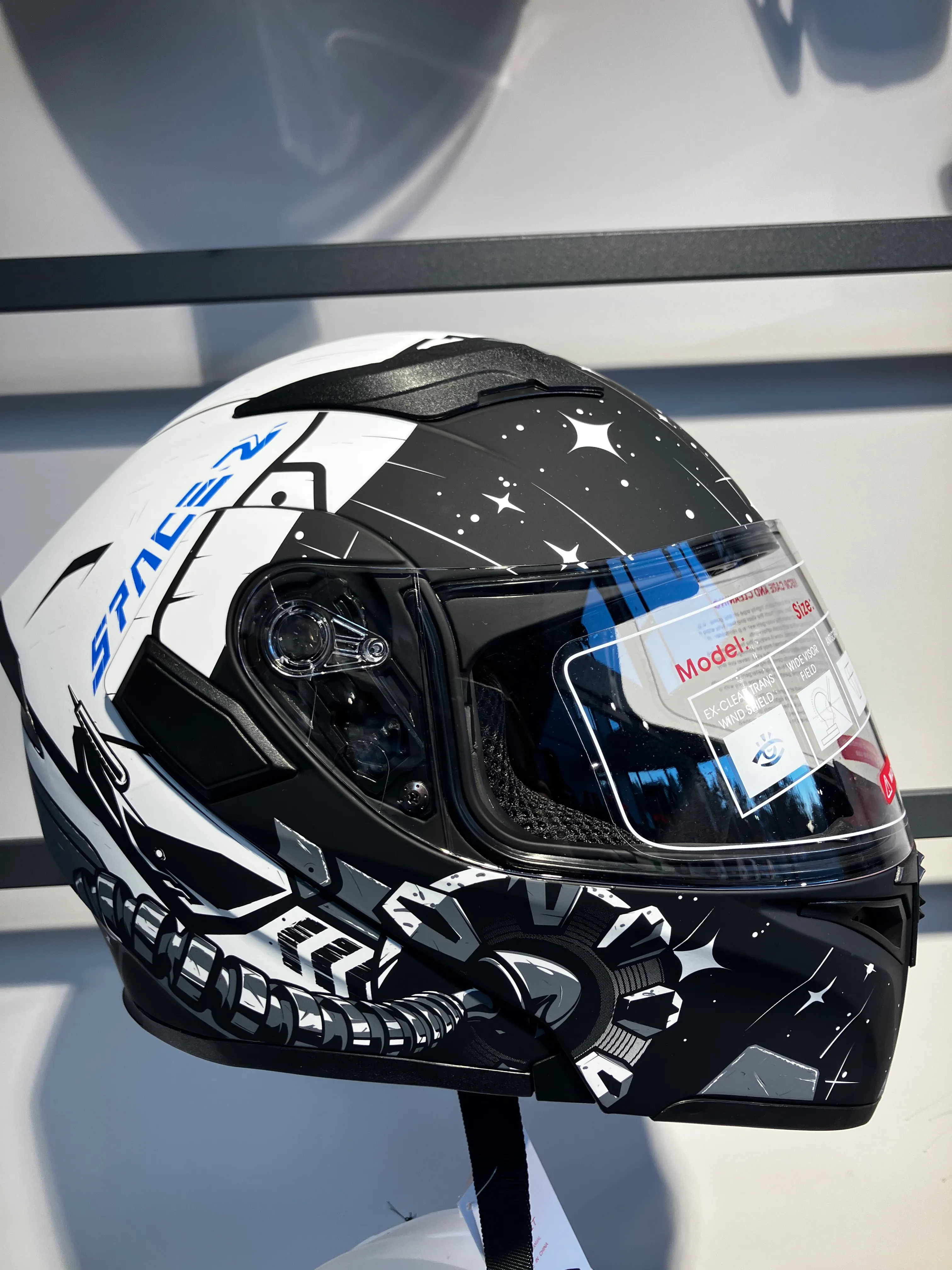 Motosiklet Kaskı - Jeikai Space 2 - Çene Açılır - Güneş Vizörlü - Çene pedli 