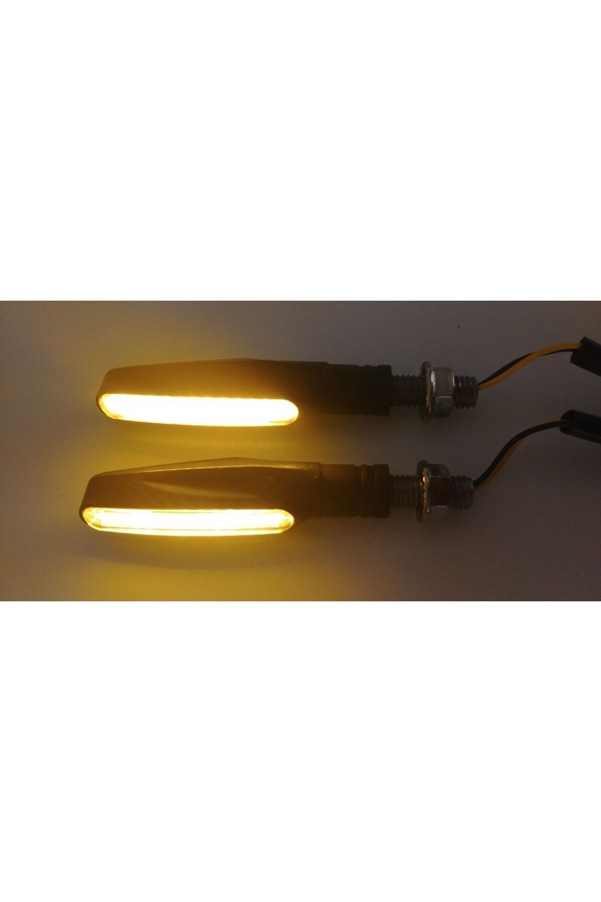 Motorsiklet Kayar Led Sinyal Sarı Işık Monster Model Uyumlu