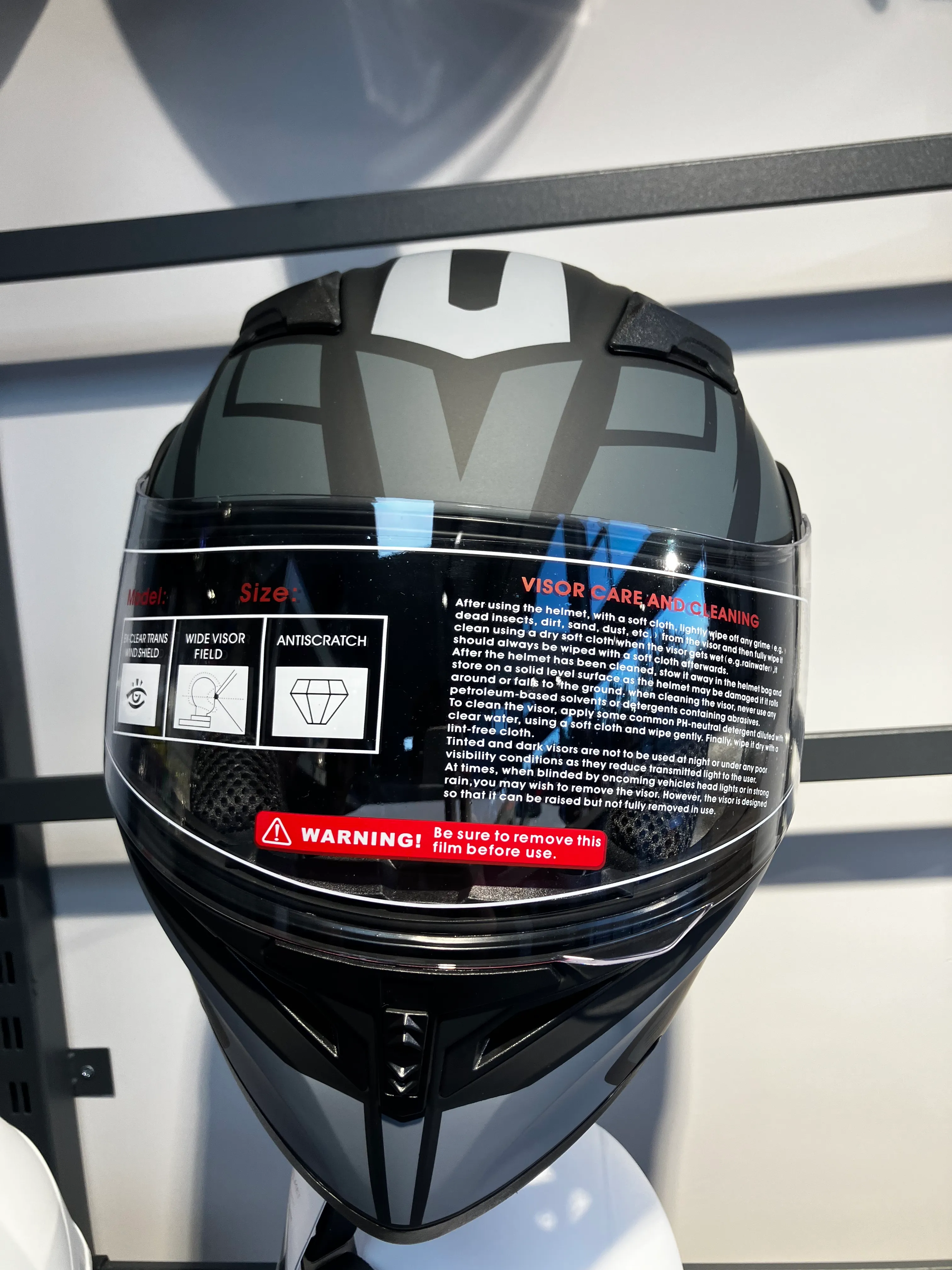 Motosiklet Kaskı - Jiekai Jk-902 H1 GREY  - Güneş Vizörlü - Güneş Vizörlü - Çene Açılır - 