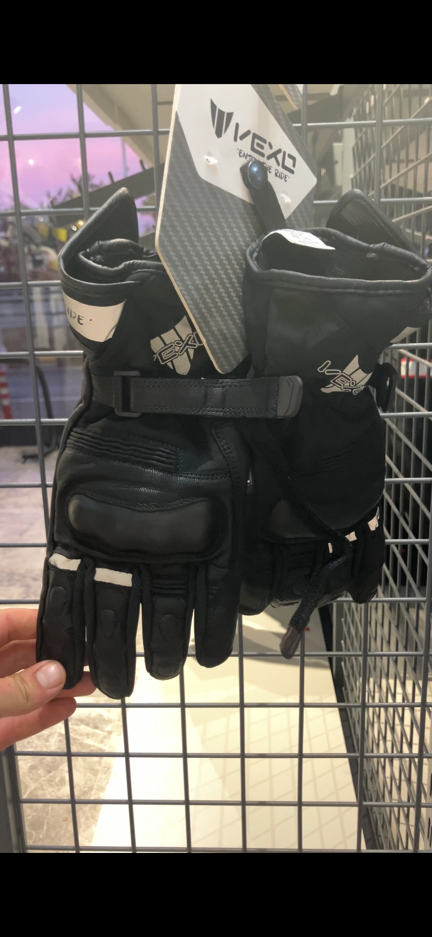 Vexo Kışlık Motosiklet Eldiveni Siyah İç Dış Korumalı ( Suya ve Rüzgara Dayanıklı )