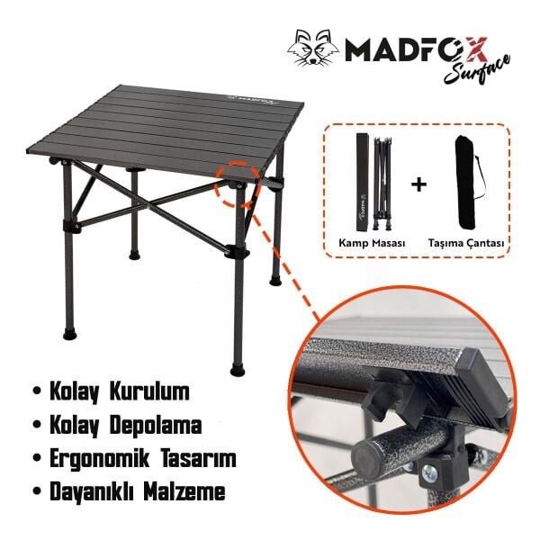 Madfox Surface Katlanır Kamp Masası Küçük Boy