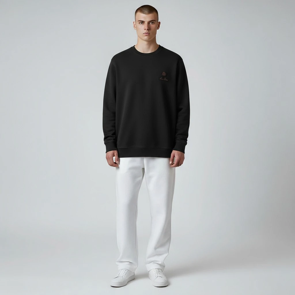 Loro Piana Sweatshirt Kabartma Nakış