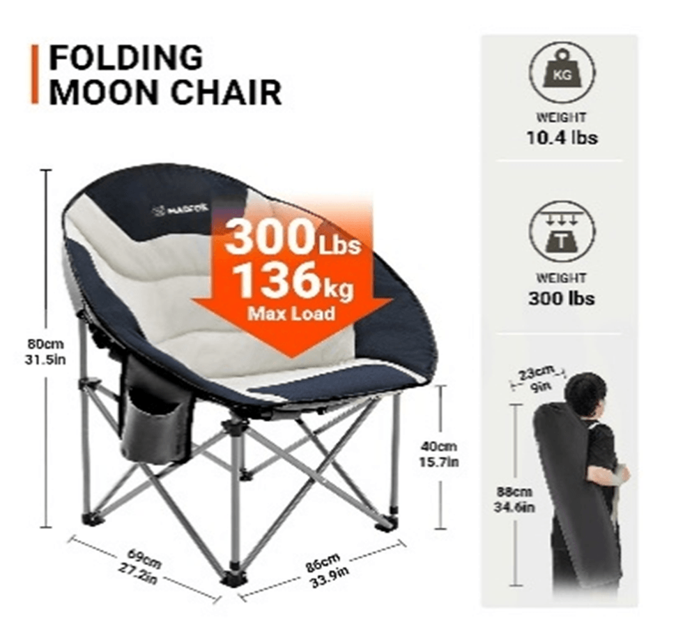 Madfox Moonchair Deluxe Katlanır Kamp Sandalyesi
