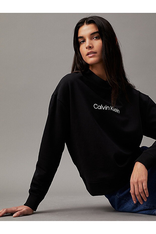 Ck Bisiklet Yaka Sweatshirt Qbew02
