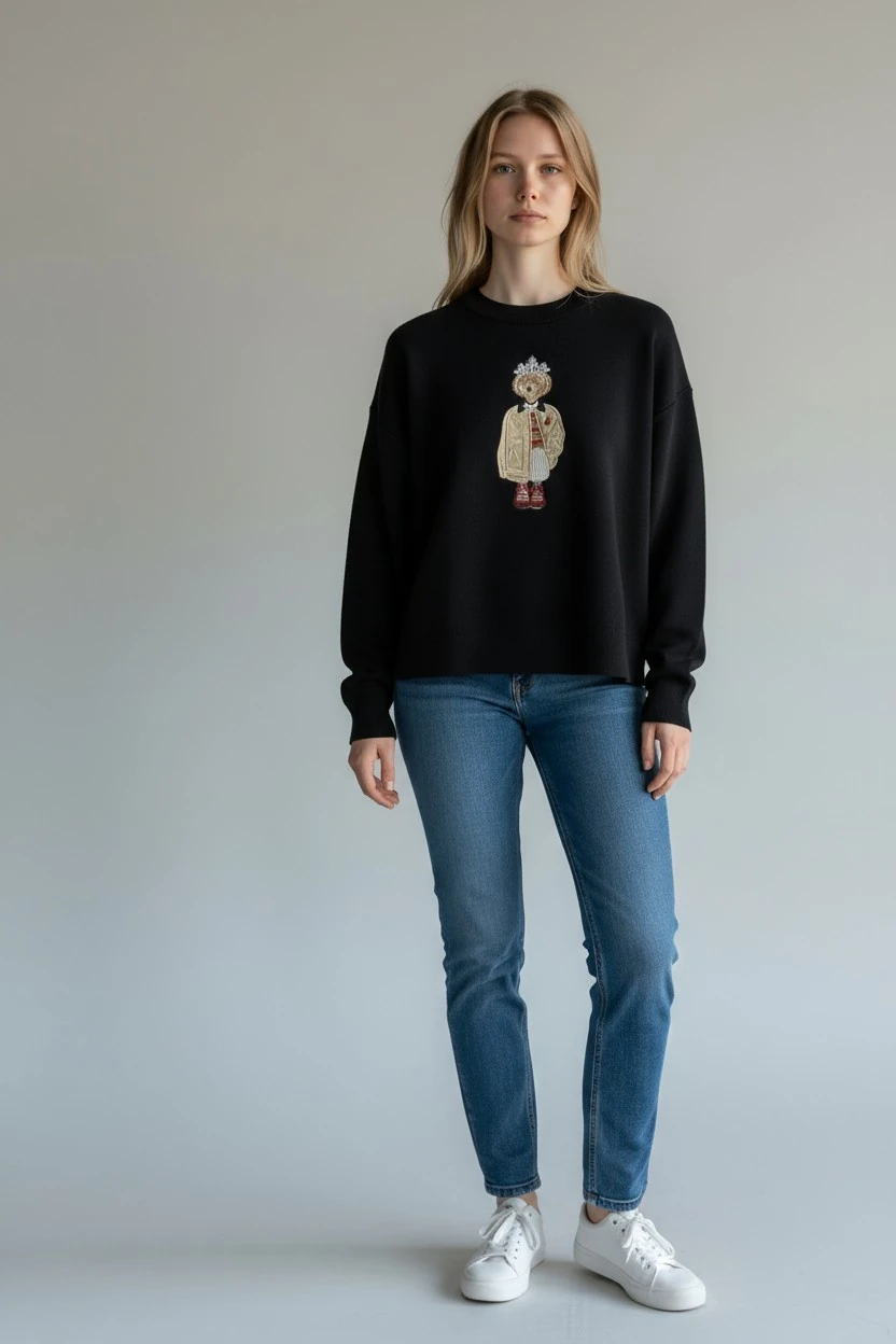 Beymen Club Köpek Nakışlı Kazak