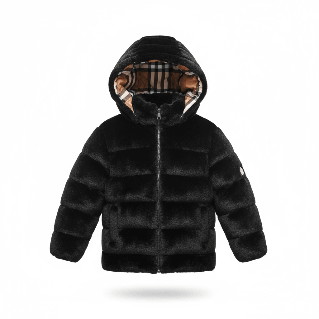 Burberry Peluş Çocuk Montu