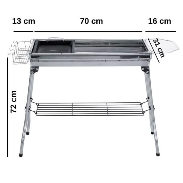 Madfox Grillmate Portatif Katlanır Bbq Mangal 547307
