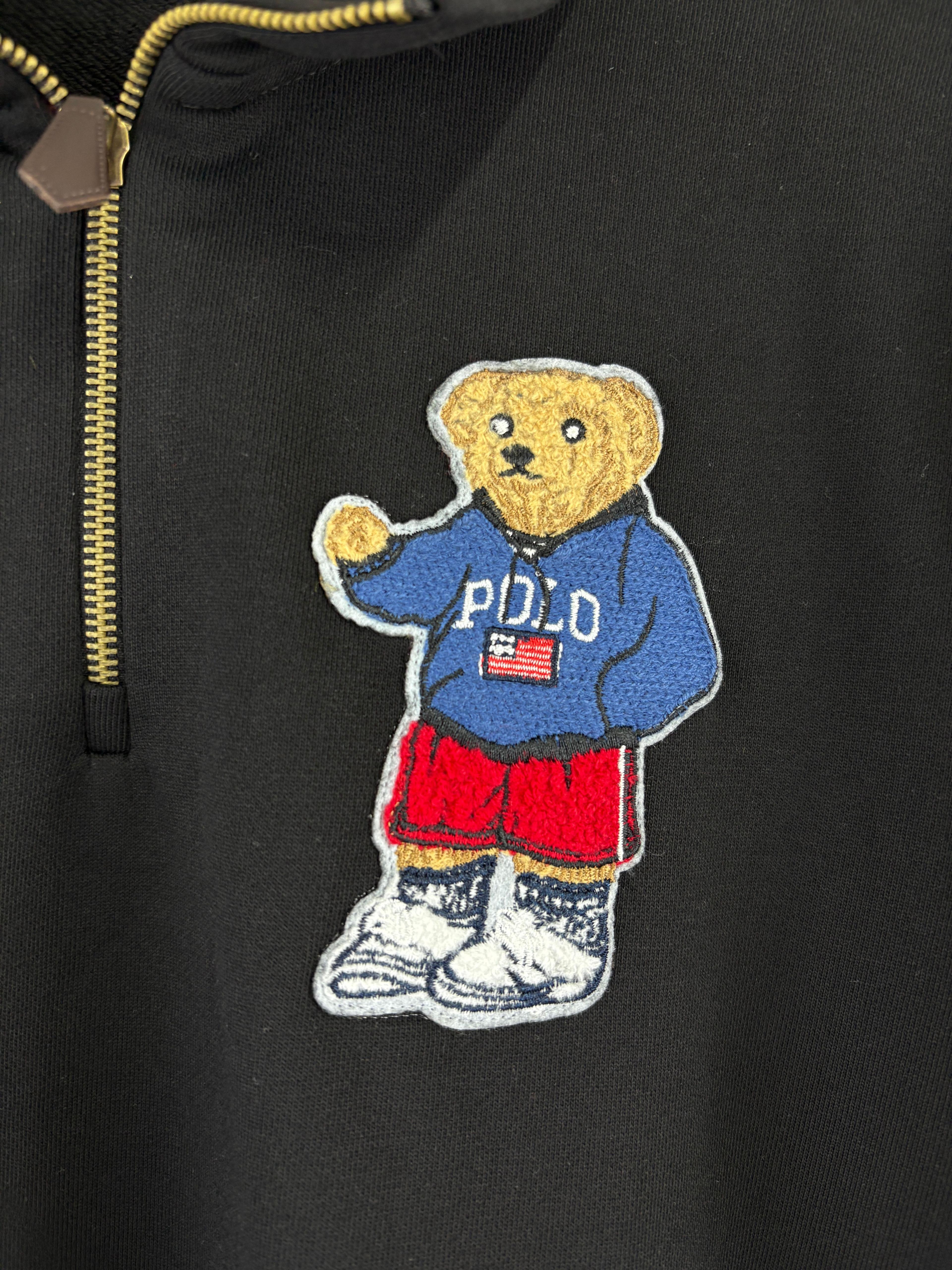 Plr Sweatshirt Halfzip Fırçalı