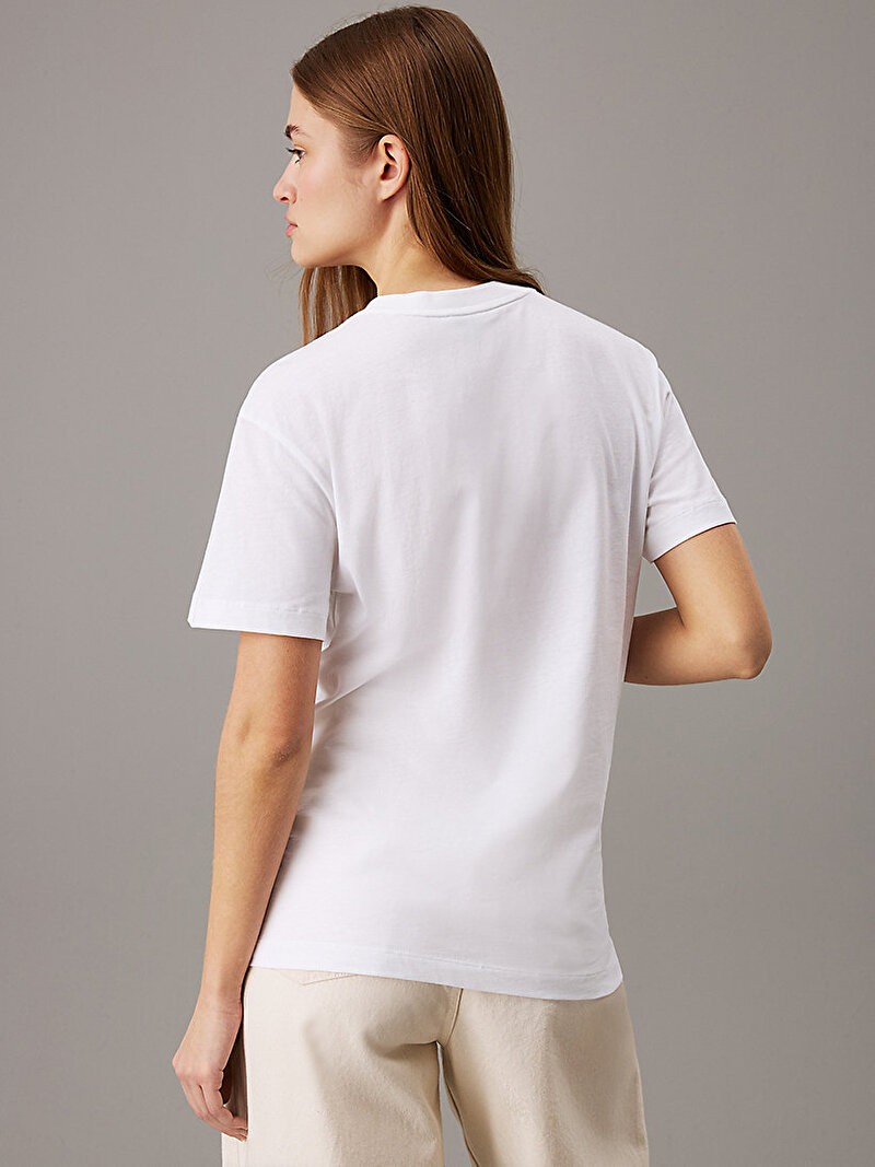 Ck Hero Logo Regular Kadın Tişört Qbes65