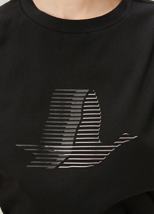 Bc Gümüş Logo Baskılı Tişört