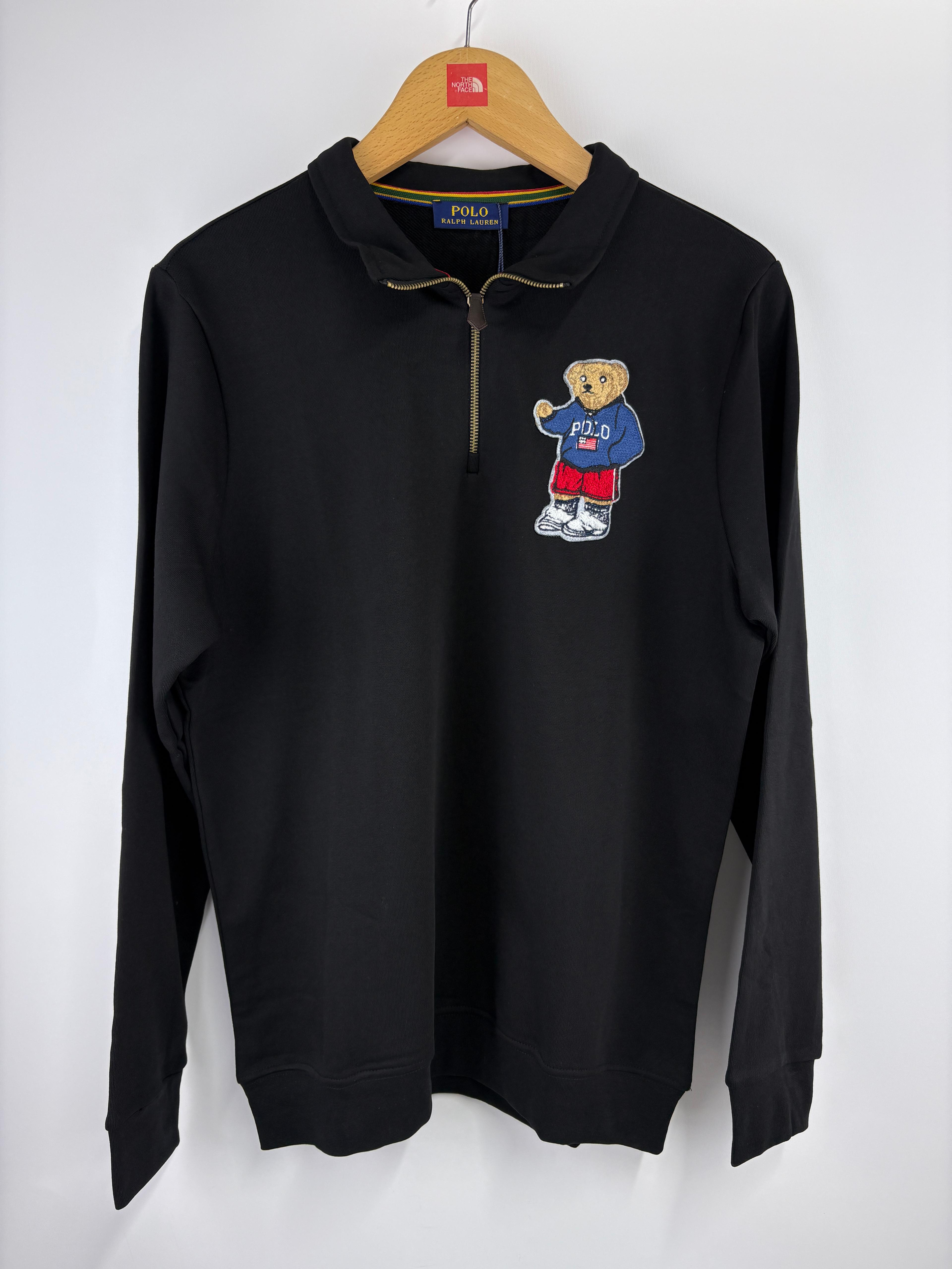 Plr Sweatshirt Halfzip Fırçalı