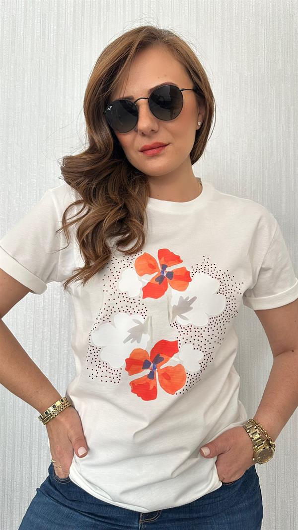 Ntw Taşlı Tişört