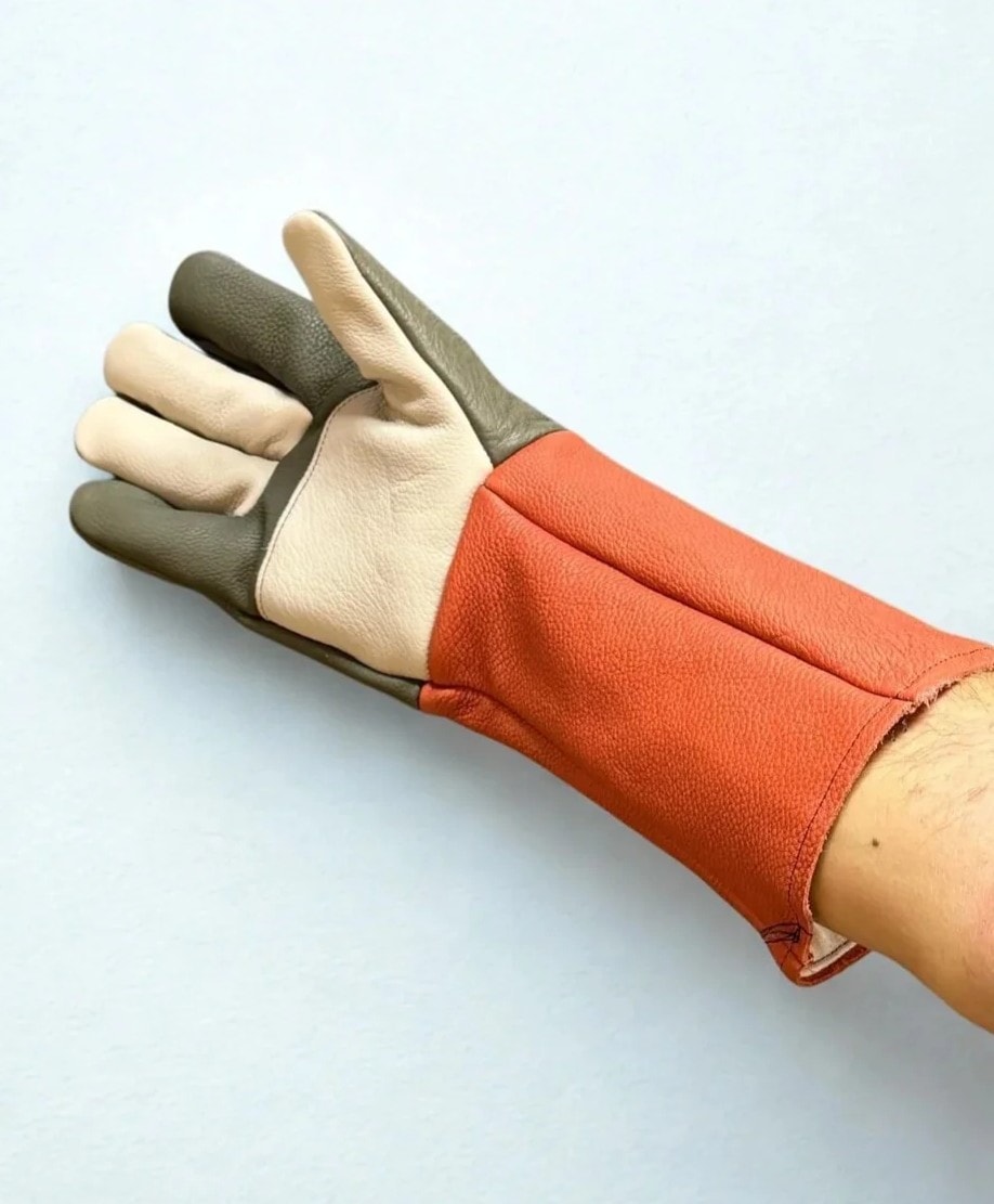 Kedi Tutma Yırtılmaz Deri Eldiven (Çift)