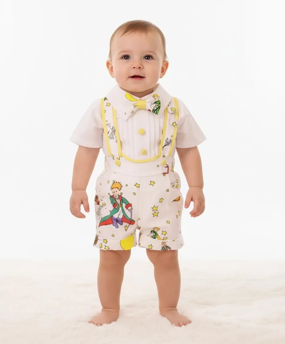 Küçük Prens Desenli Salopet ve Gömlek