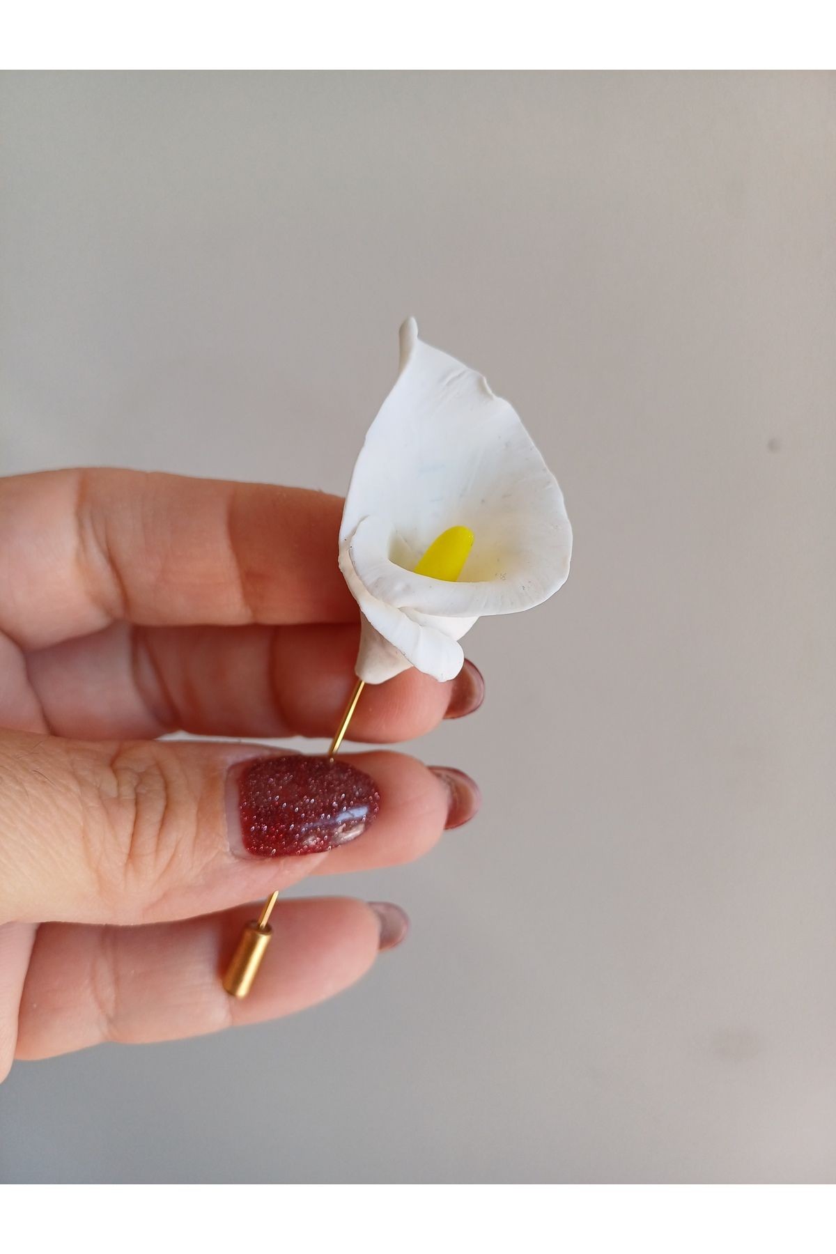 Gala Çiçeği Damat Yaka İğnesi, Düğün Aksesuarları, Yaka Çiçeği