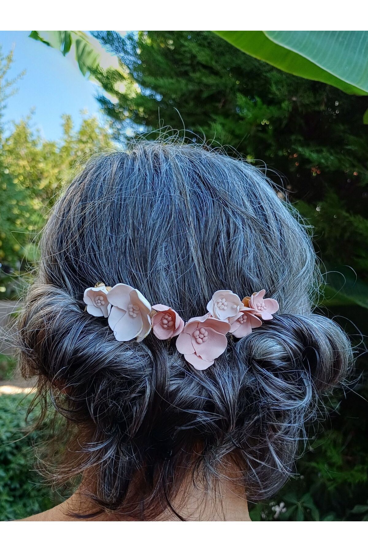 Çiçekli Tarak Toka, Tarak Toka, Helen Gelin Saçı, Gelin Saç Aksesuarları, Nikah Saç Aksesuarları