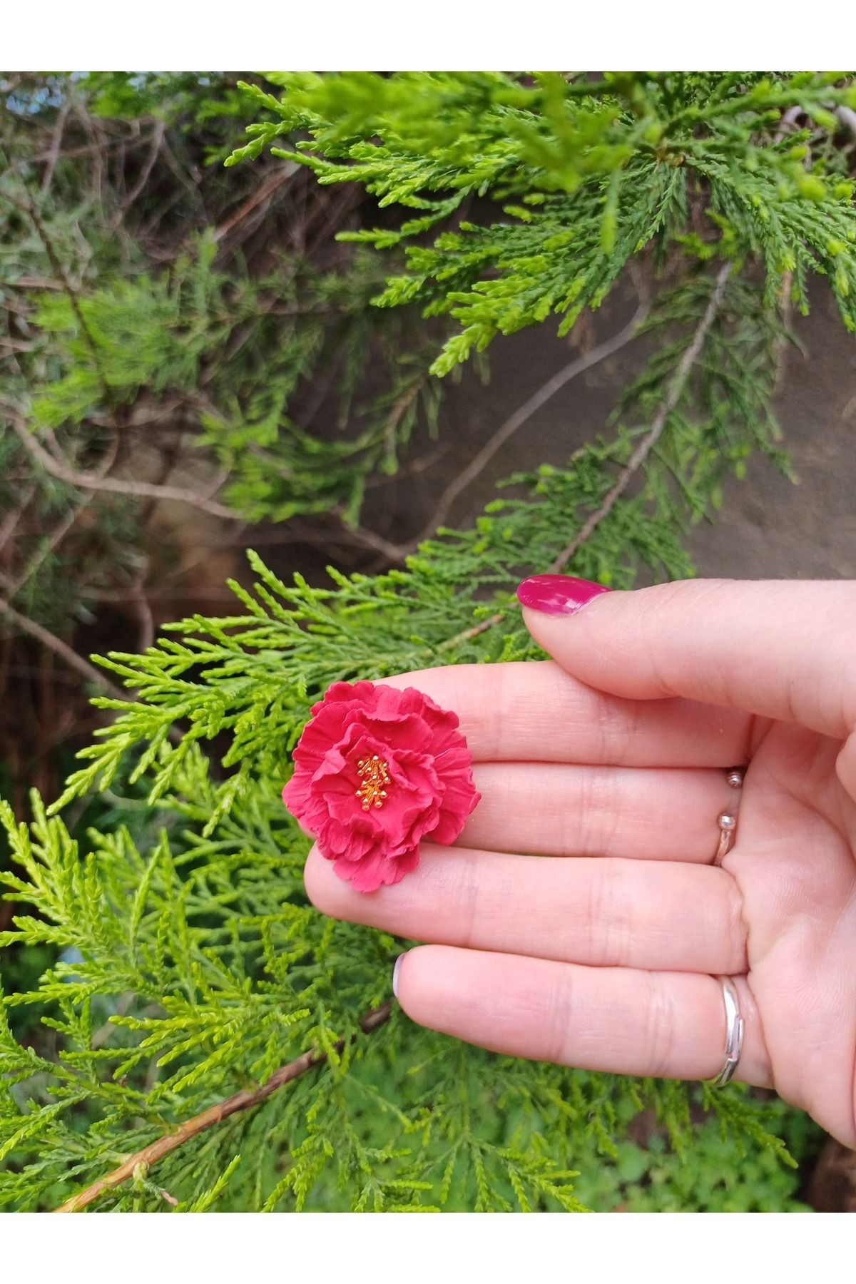 Şakayık Küpeler, Polimer kil Küpeler, Tasarım Küpeler, El Yapımı Küpeler