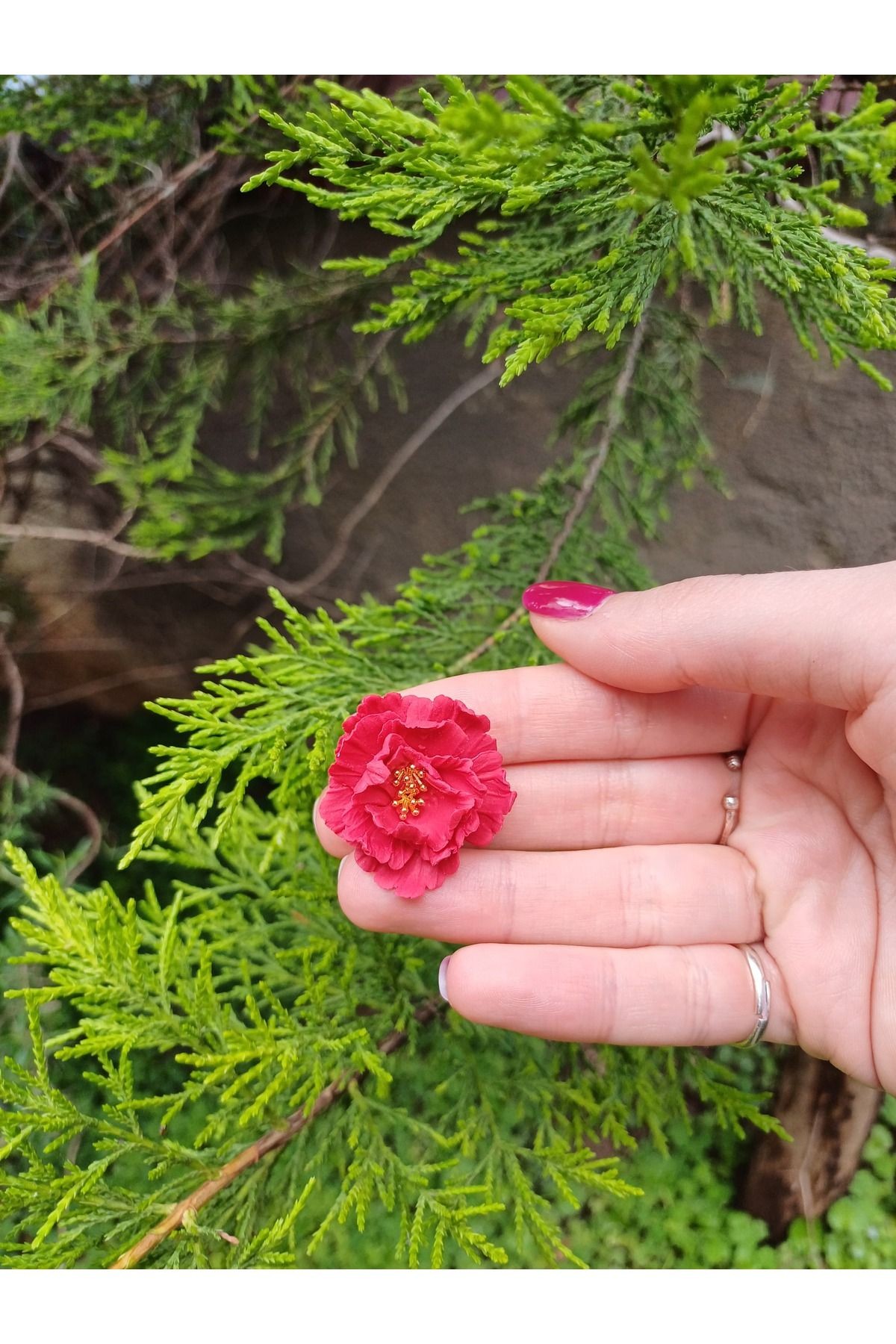 Şakayık Küpeler, Polimer kil Küpeler, Tasarım Küpeler, El Yapımı Küpeler