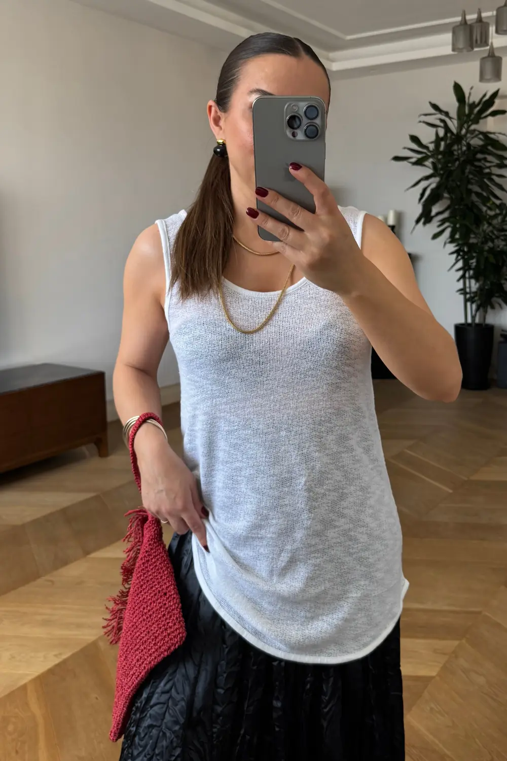 U Yaka Kalın Askılı Kadın Atlet