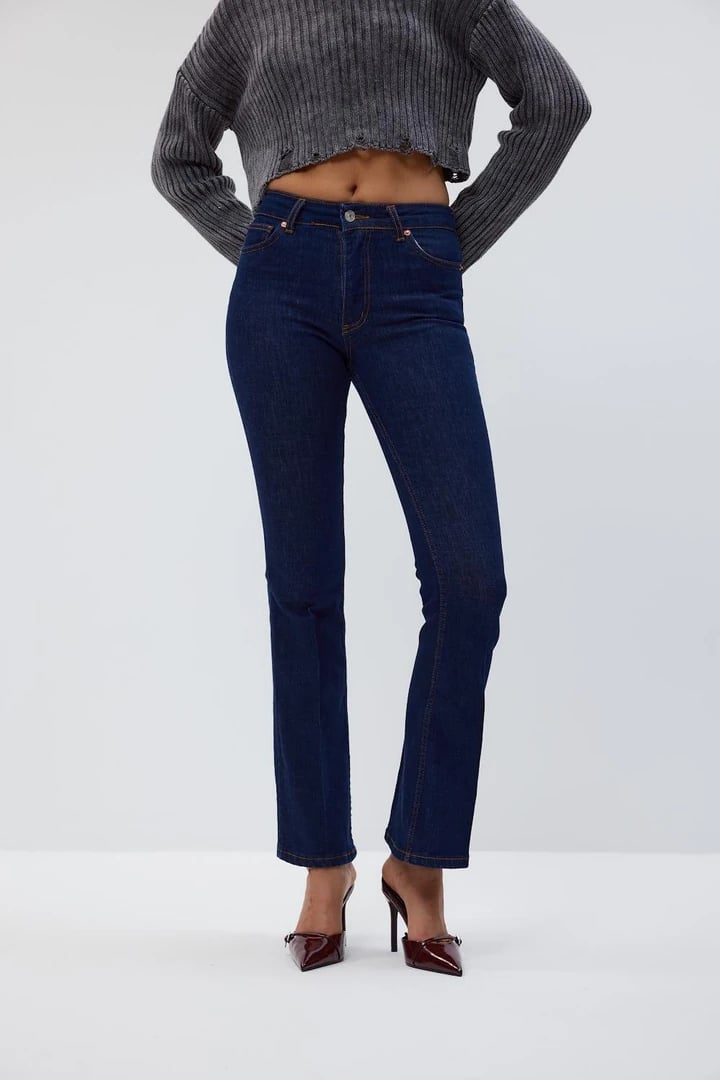 Yüksek Bel Flare Kadın Jean