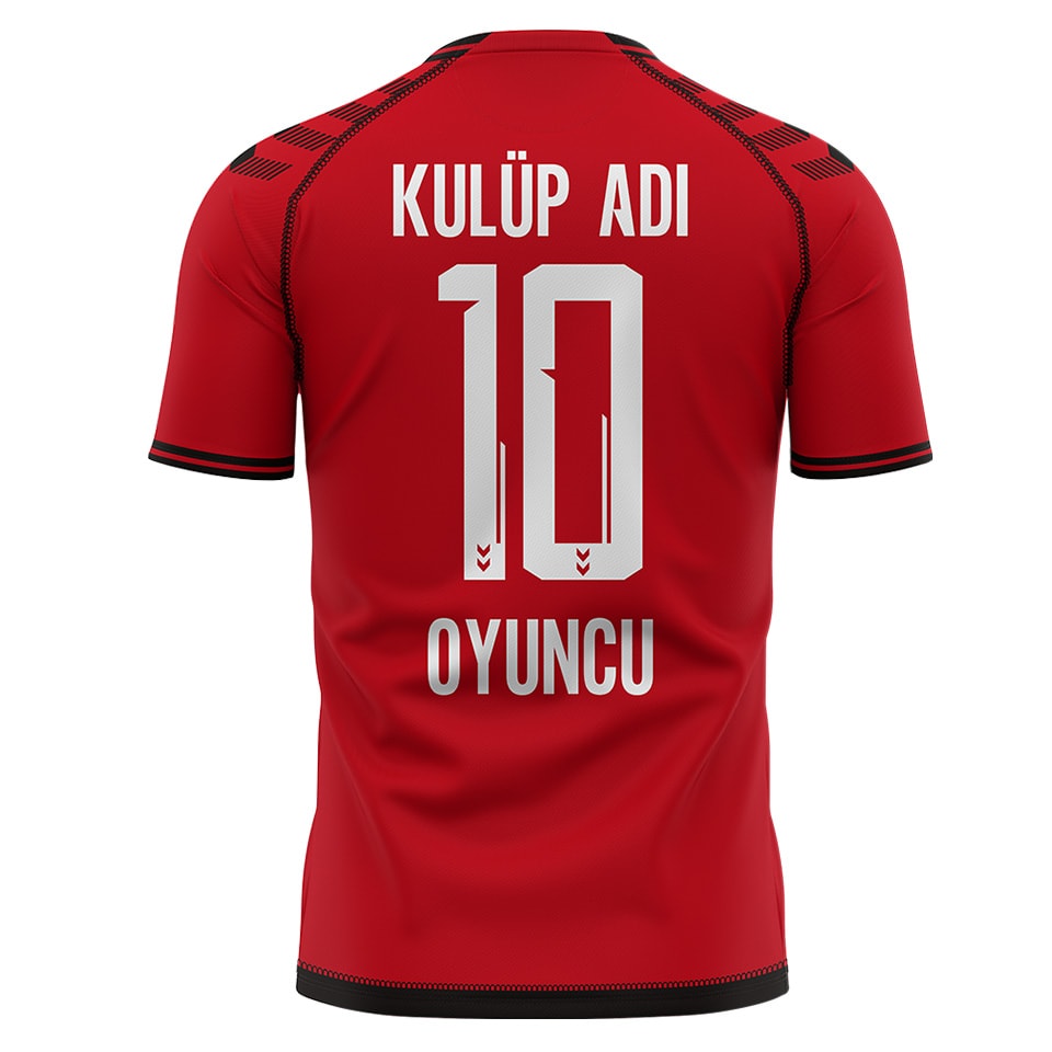 Line Elegance Profesyonel Futbol Forma - kırmızı