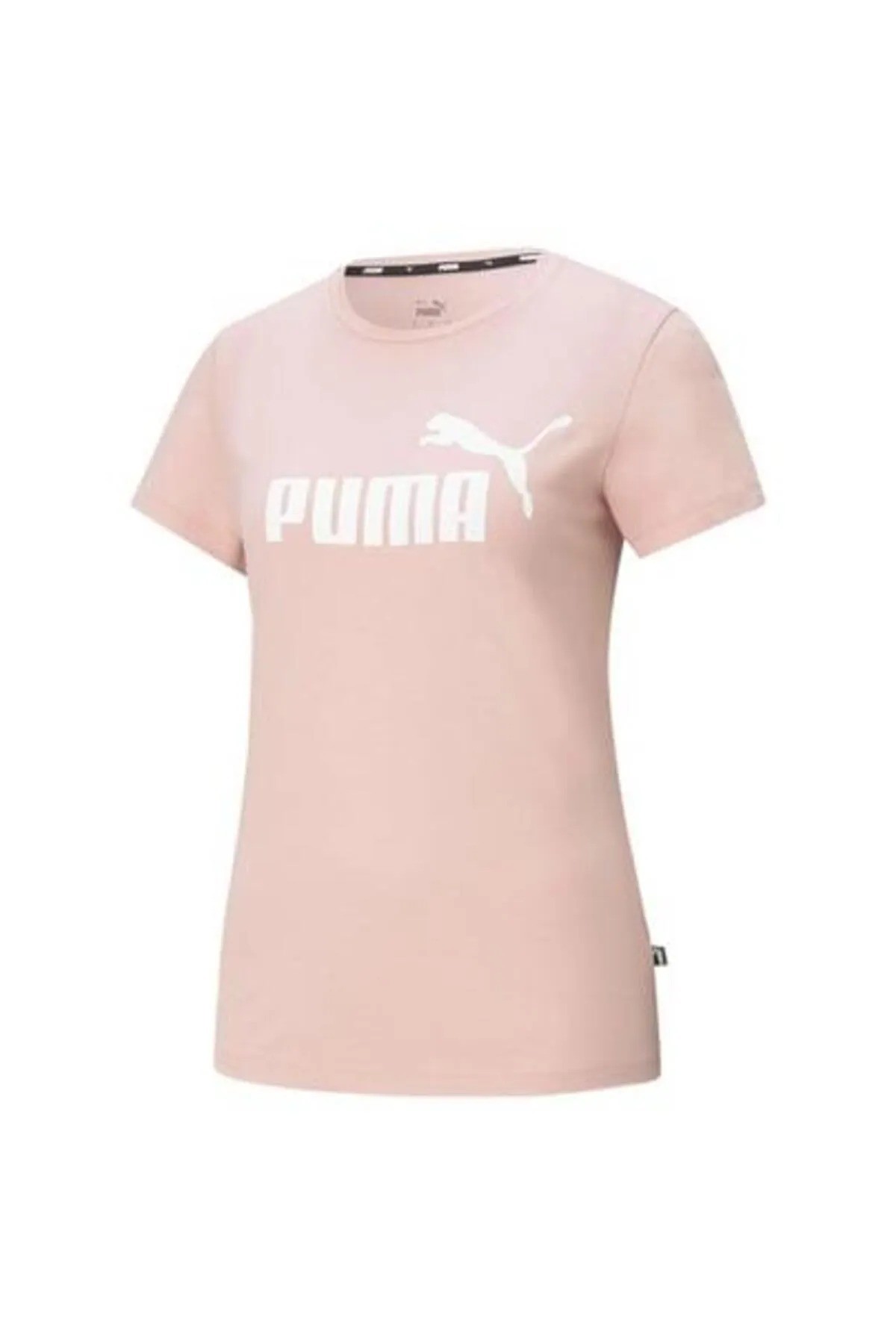 PUMA ESS Logo Tee-Bridal Rose Kadın T-shirt