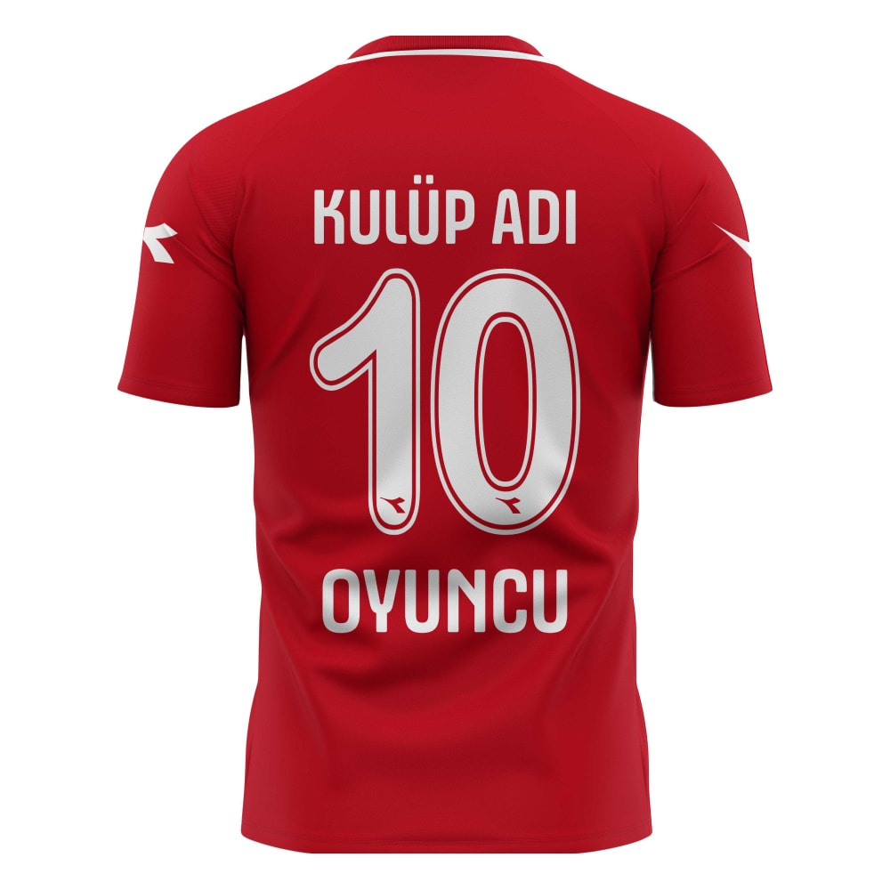 Oppa Tek Üst Futbol Forma - kırmızı