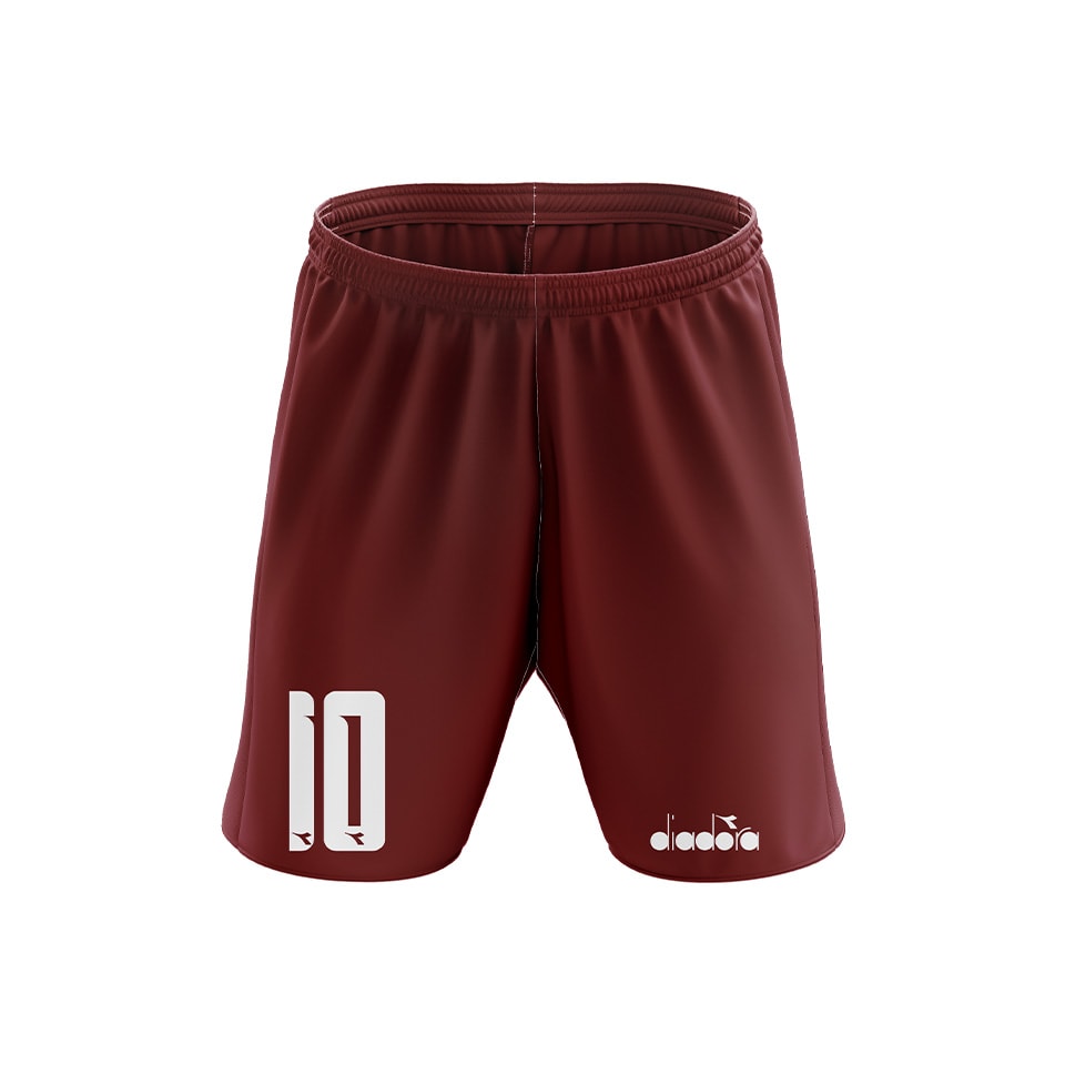 Dijital Futbol Şortu - bordo