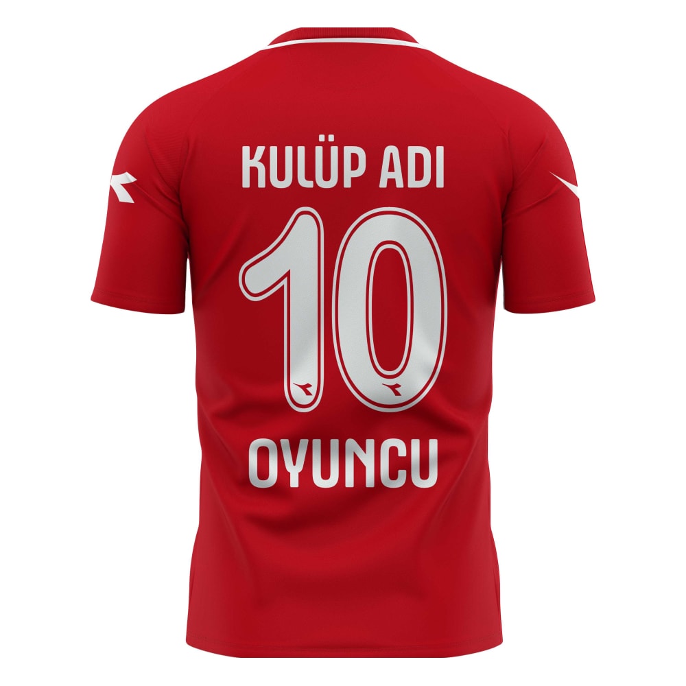 Oppa Tek Üst Futbol Forma - sarı-kırmızı