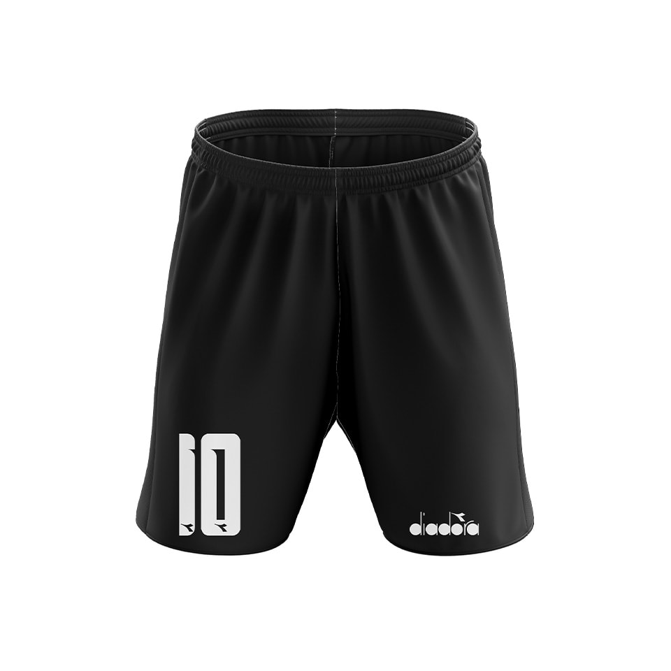 Dijital Futbol Şortu - siyah