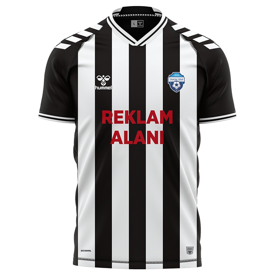 Line Elegance Profesyonel Futbol Forma - siyah