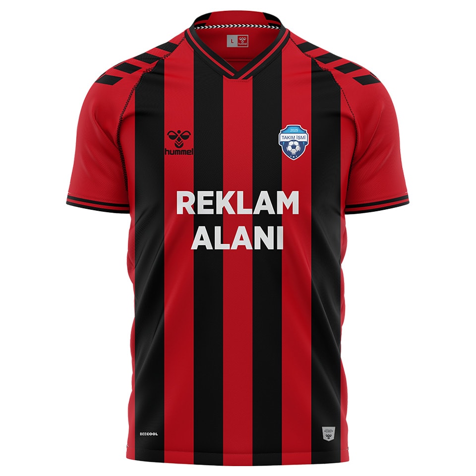 Line Elegance Profesyonel Futbol Forma - kırmızı