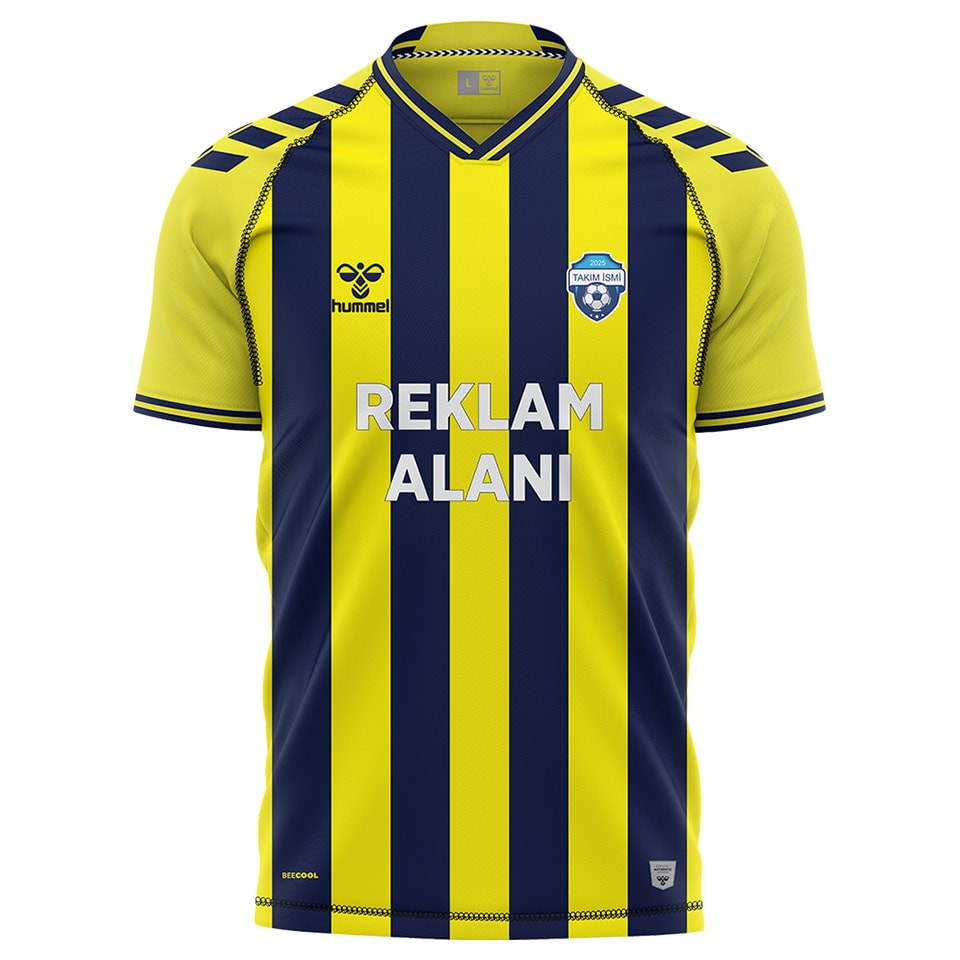 Line Elegance Profesyonel Futbol Forma - sarı-lacivert
