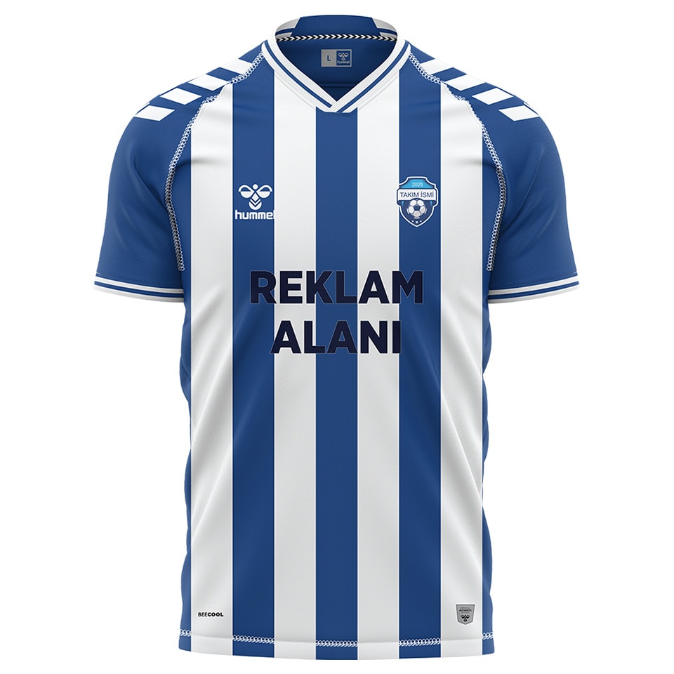 Line Elegance Profesyonel Futbol Forma - mavi