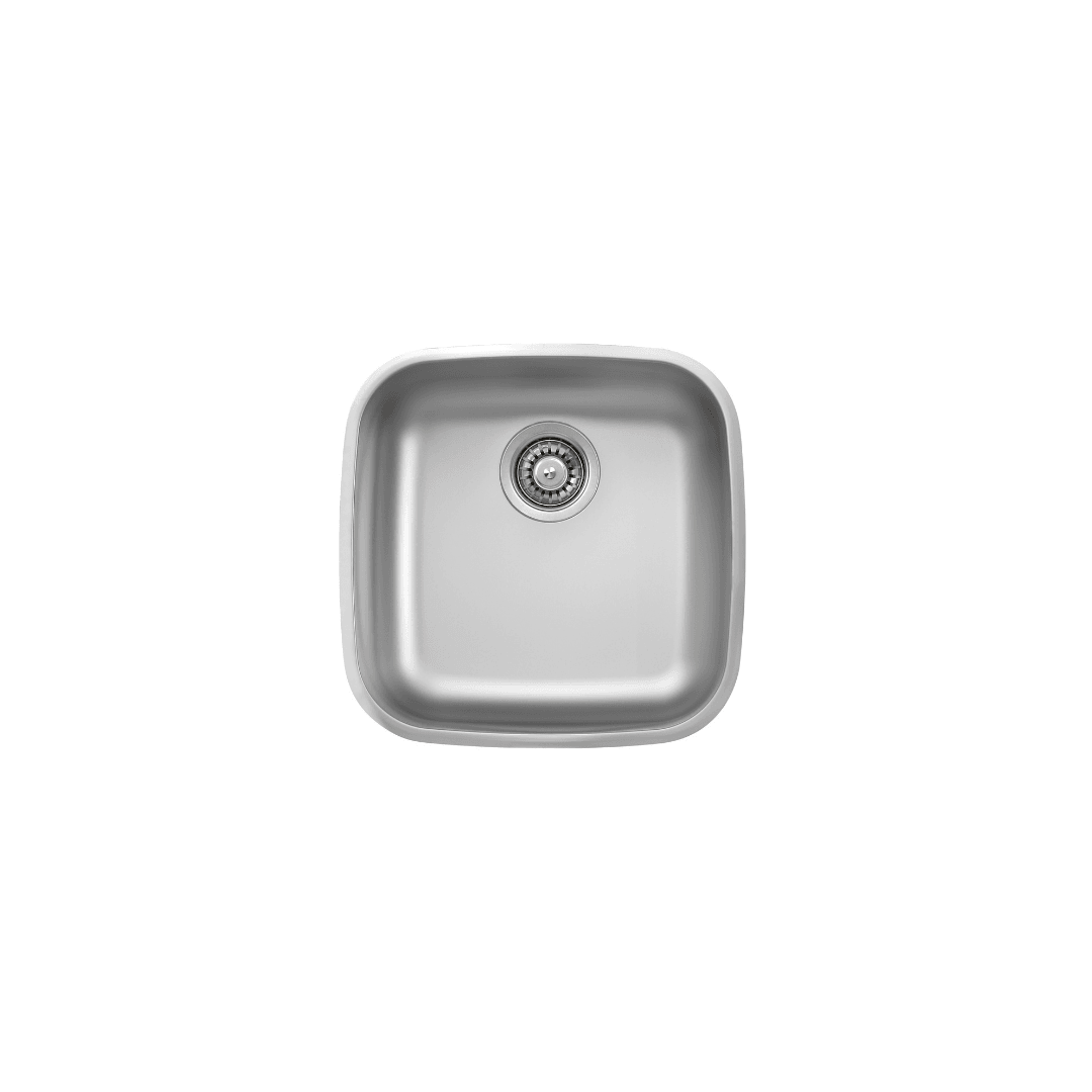 Steam_F4040.D 40x40cm  Flush Tek Gözlü  Desenli Taşmasız Eviye
