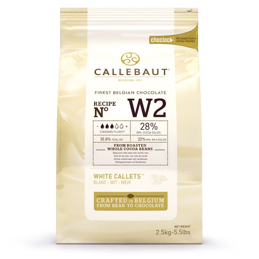 Callebaut 2,5kg Beyaz Kuvertür %28 Drop