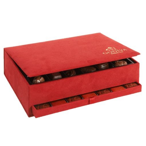 GODİVA ÇİKOLATA ROYAL ORTA RED KUTUSU: ZARİF VE LEZİZ