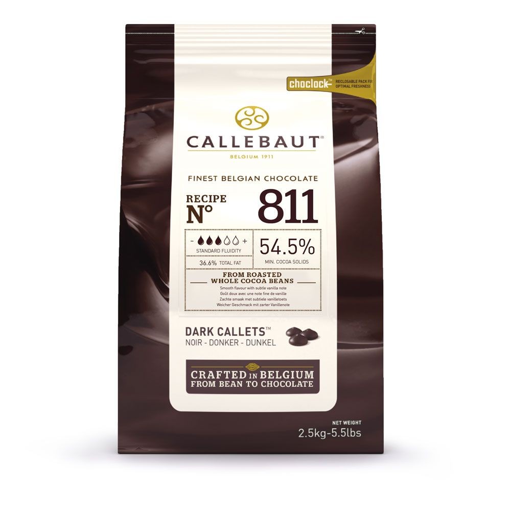 Callebaut 2,5kg Bitter Kuvertür %54,5 Drop