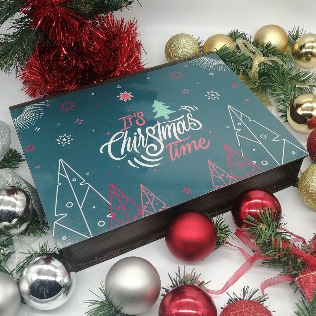 CHRİSTMAS TİME SARGILI MADLEN - YILBAŞI ÖZEL ÇİKOLATA KUTUSU