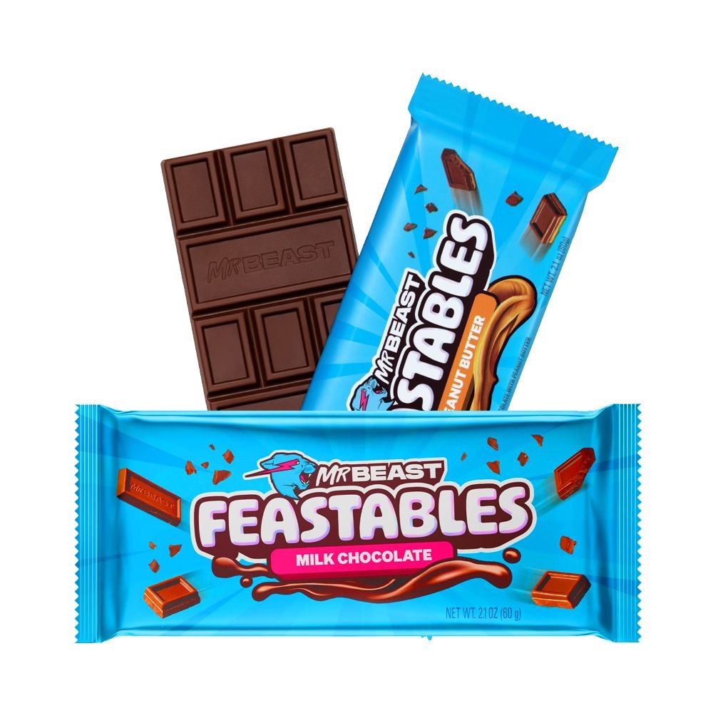 MRBEAST PEANUT BUTTER VE MİLK 2'Lİ ÇİKOLATA