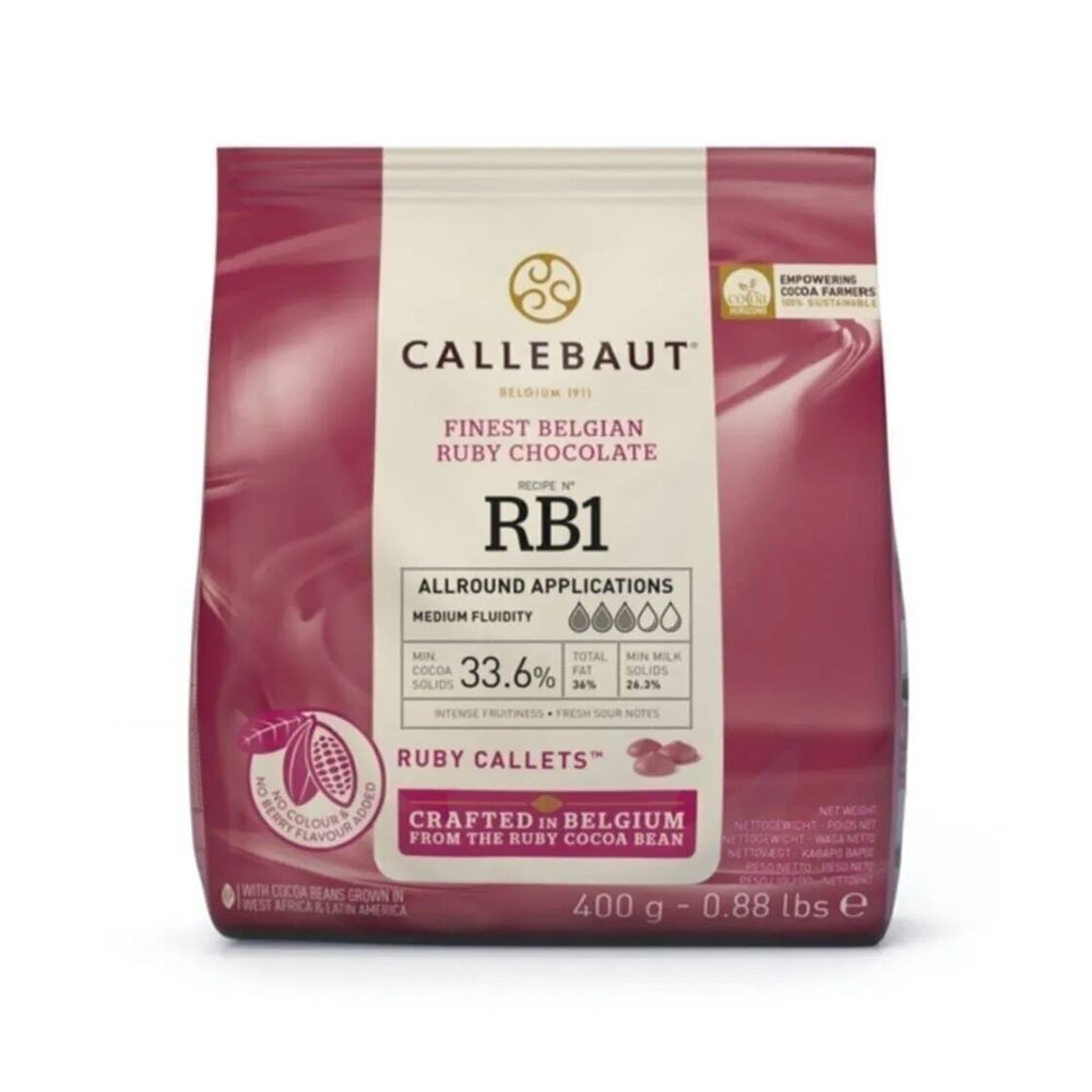 CALLEBAUT RB1 RUBY DROP ÇİKOLATA 400 GR.
