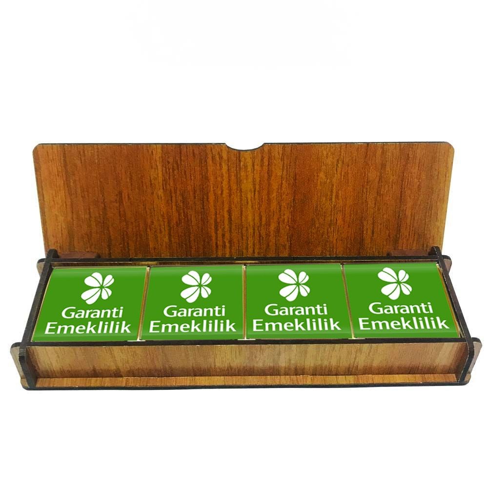 25 AHŞAP KUTU LOGOLU ÇİKOLATALAR 4X3