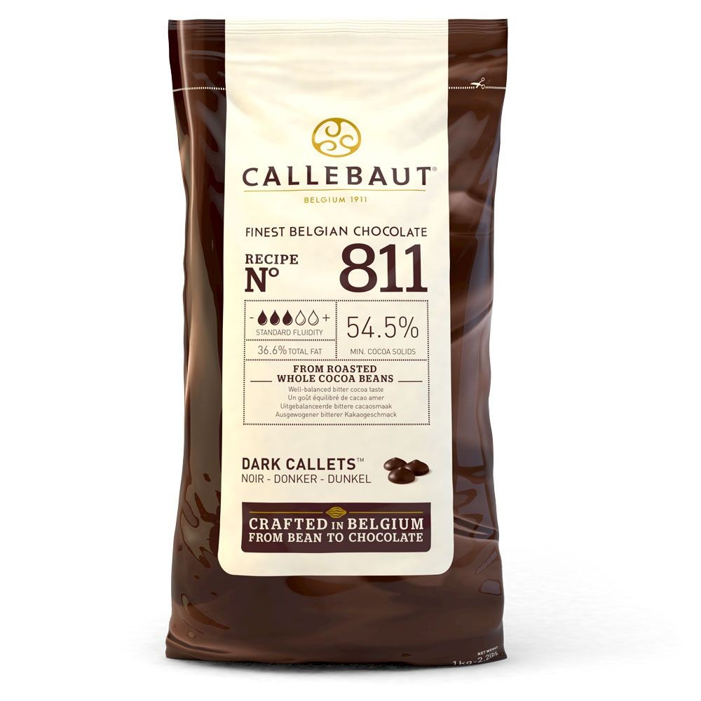 Callebaut 811, 1 KG - Premium Bitter Damla Çikolata