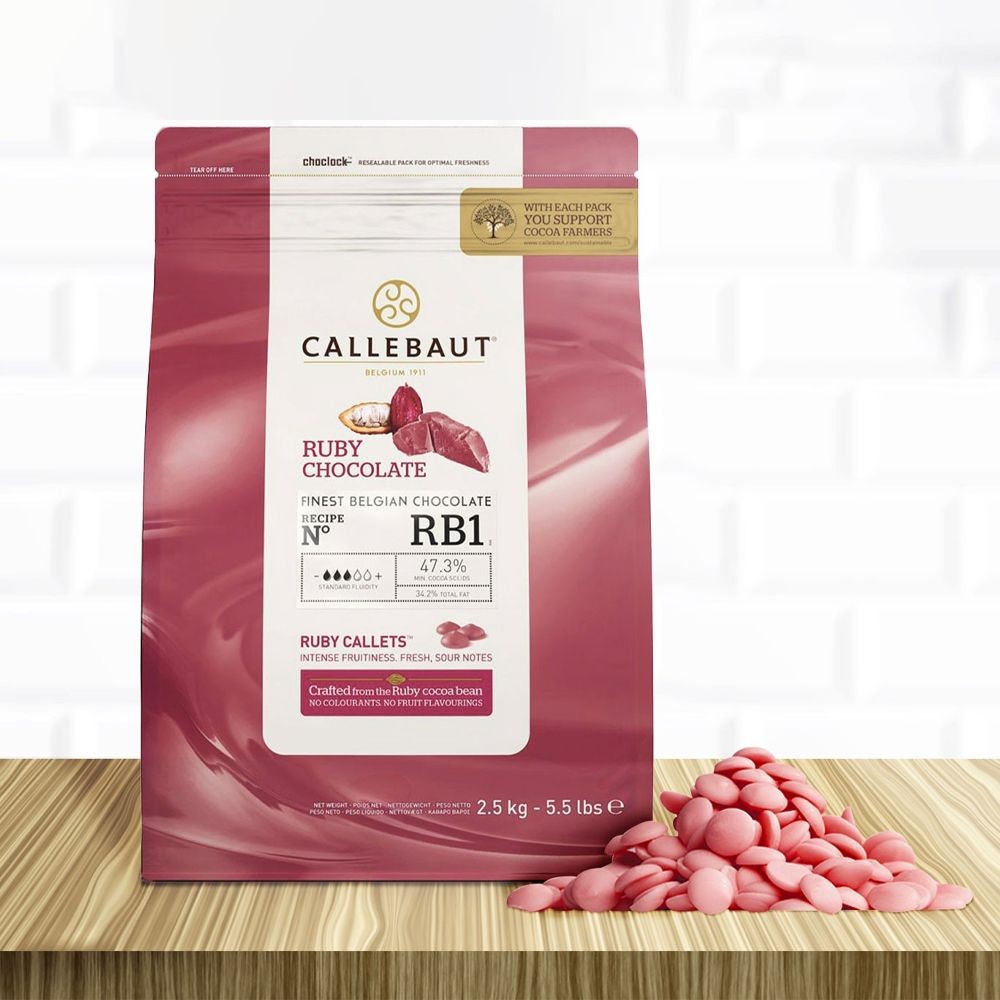 CALLEBAUT RB1 RUBY DROP ÇİKOLATA 400 GR.
