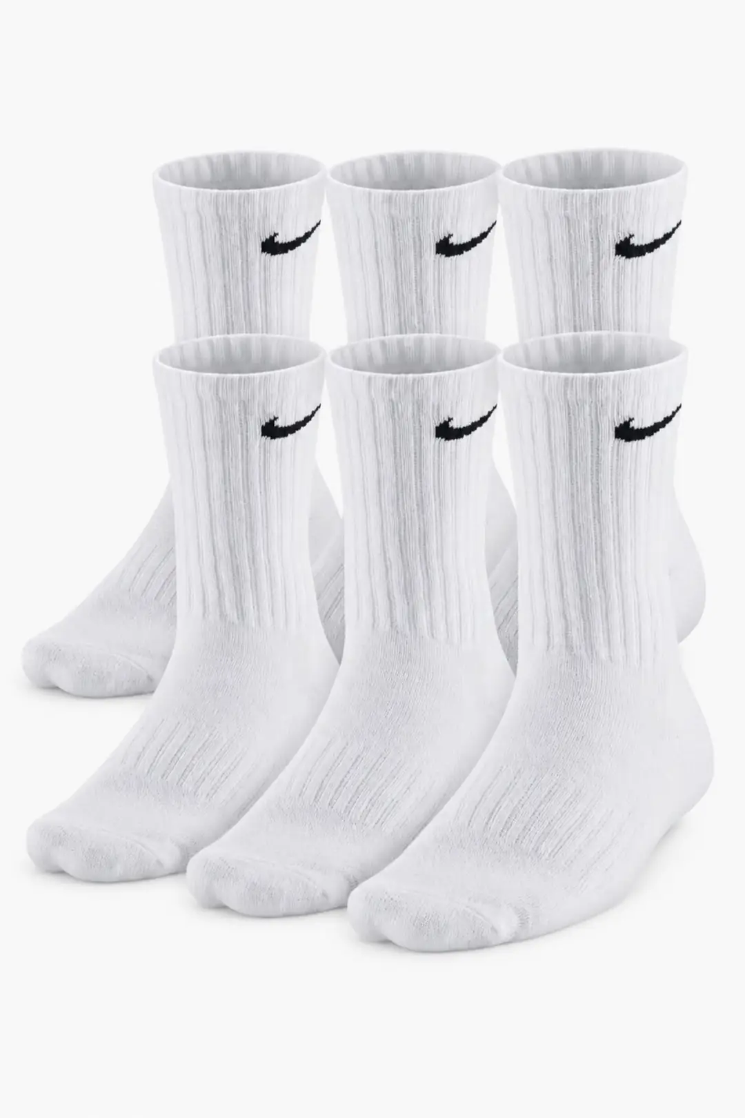 6 Çift Unisex Pamuklu Tenis Çorap Soket Boy