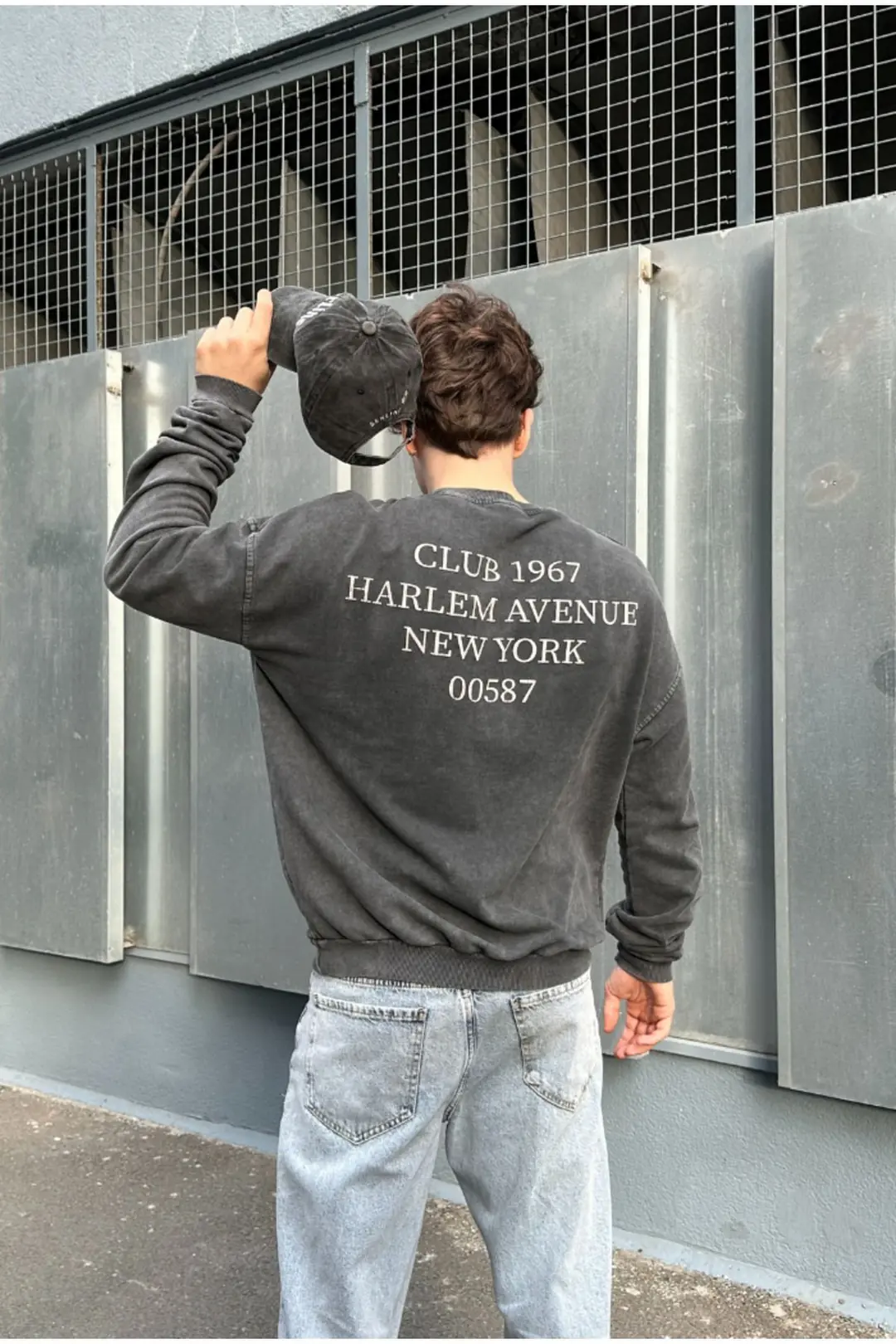 Club 1967 Acid Wash Oversize Sweatshirt
