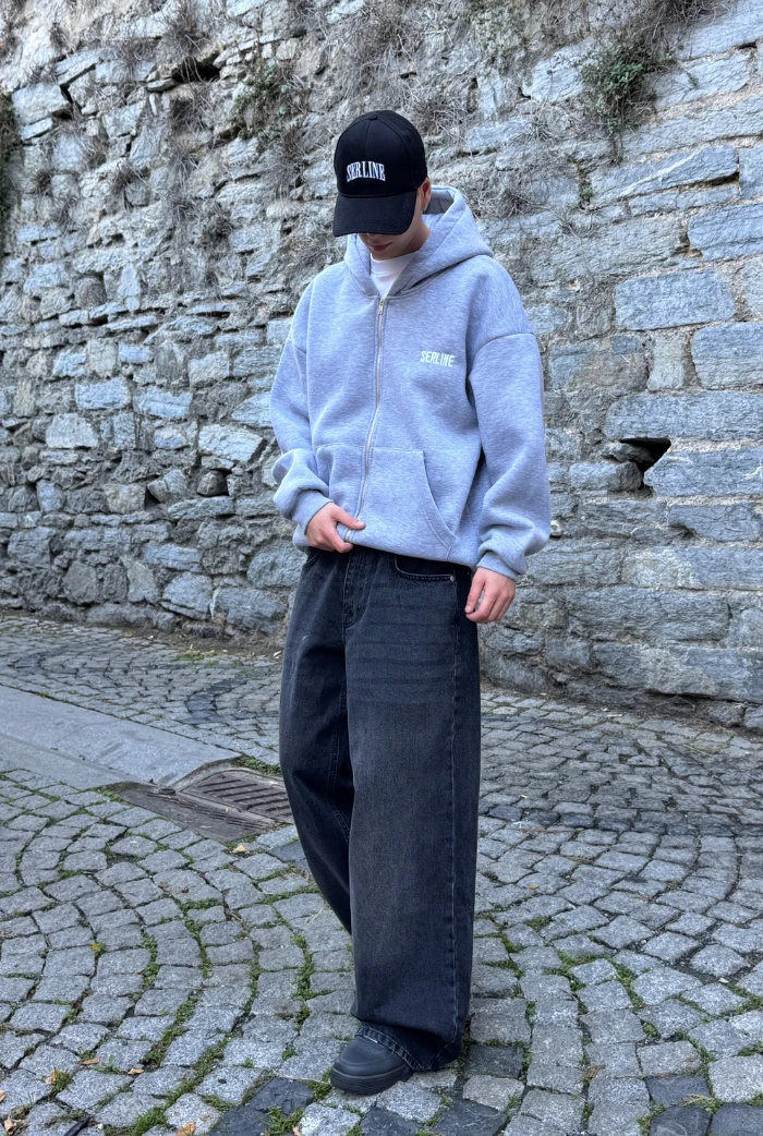 Antrasit Super Baggy Pantolon