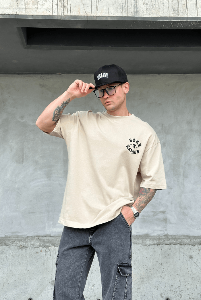 Born X Raısed Nakışlı Oversize T-shirt
